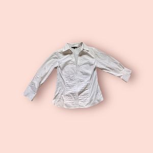 Zac & Rachel white fitted button up size large